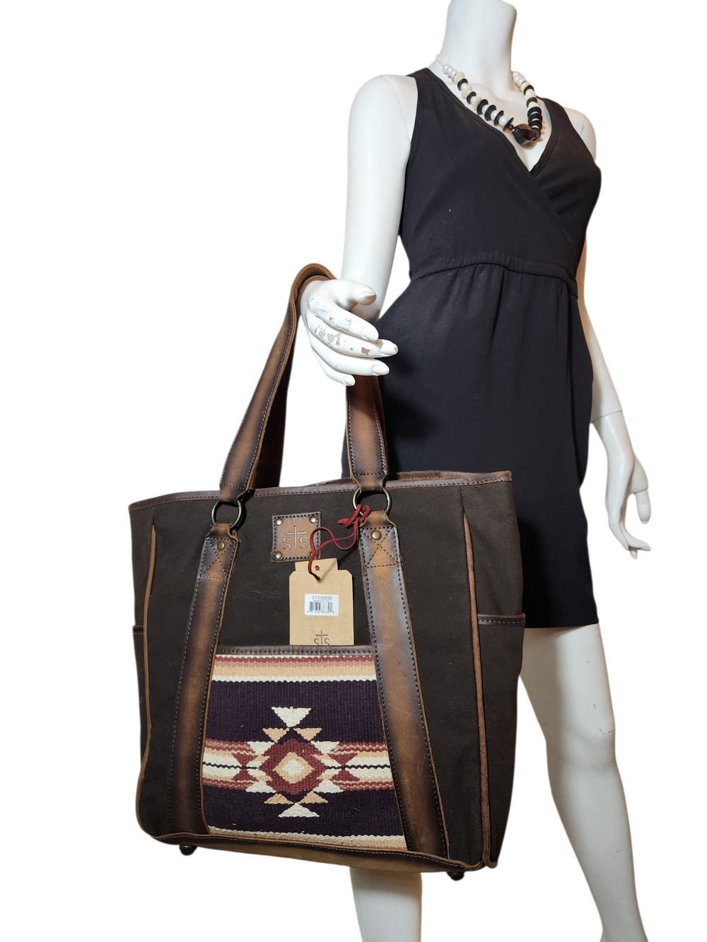 STS RANCHWEAR SERAPE COLLECTION TOTE PURSE CCW CONCEALED CARRY CANVAS LEATHER